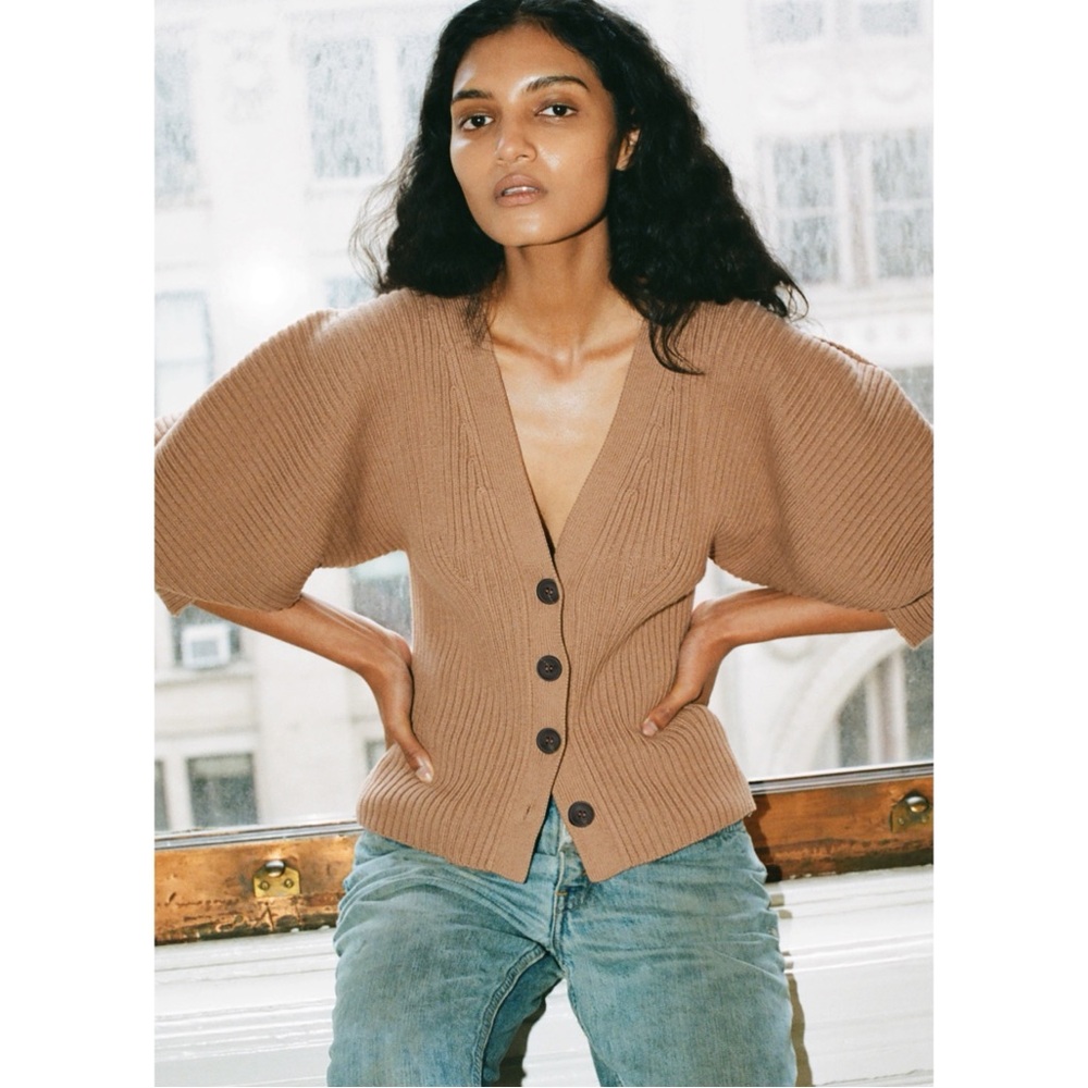 Mara Hoffman Naenia Cardigan Sweater Size Large